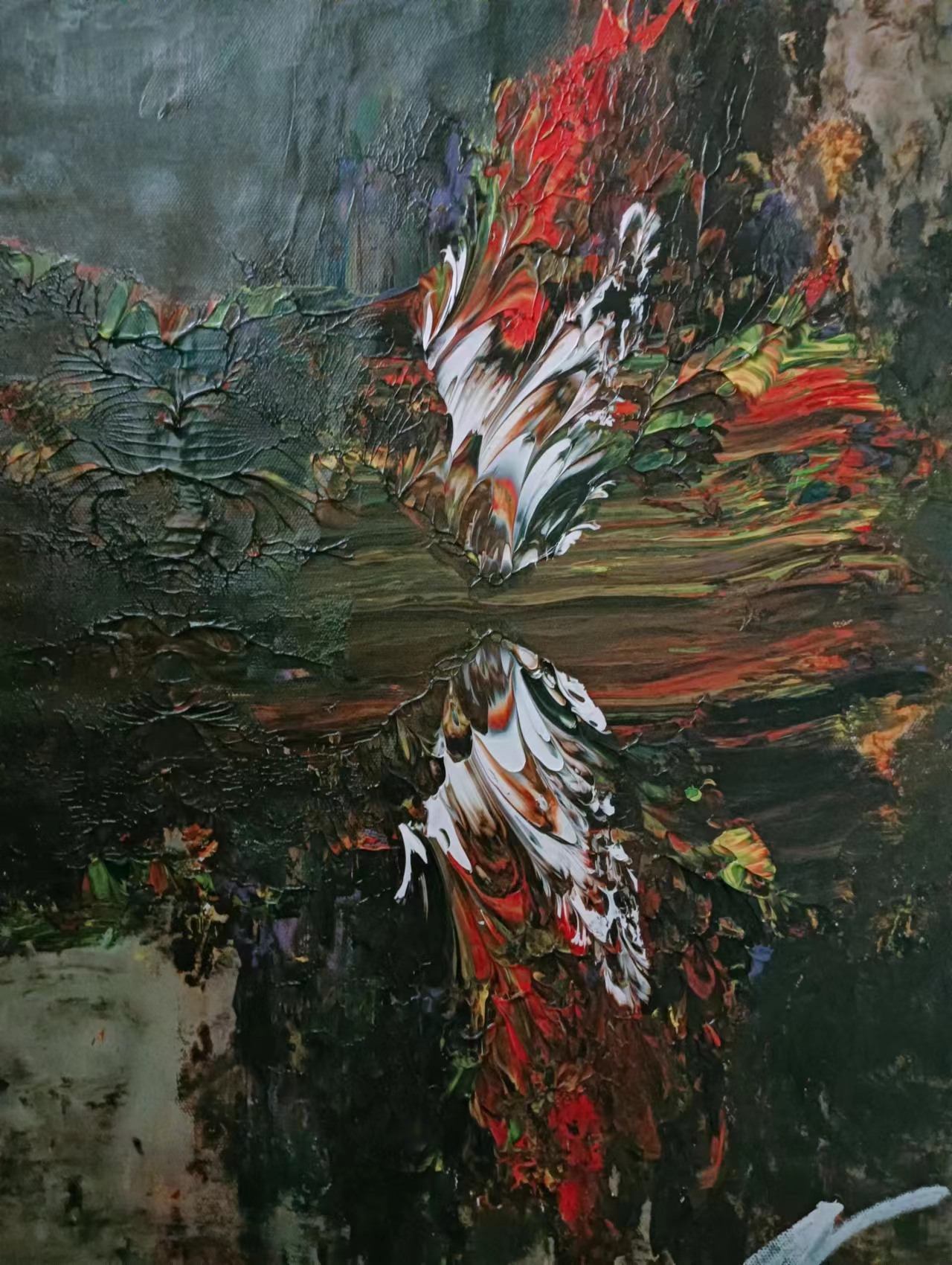 12、53x75cm紙本丙烯《對(duì)視》