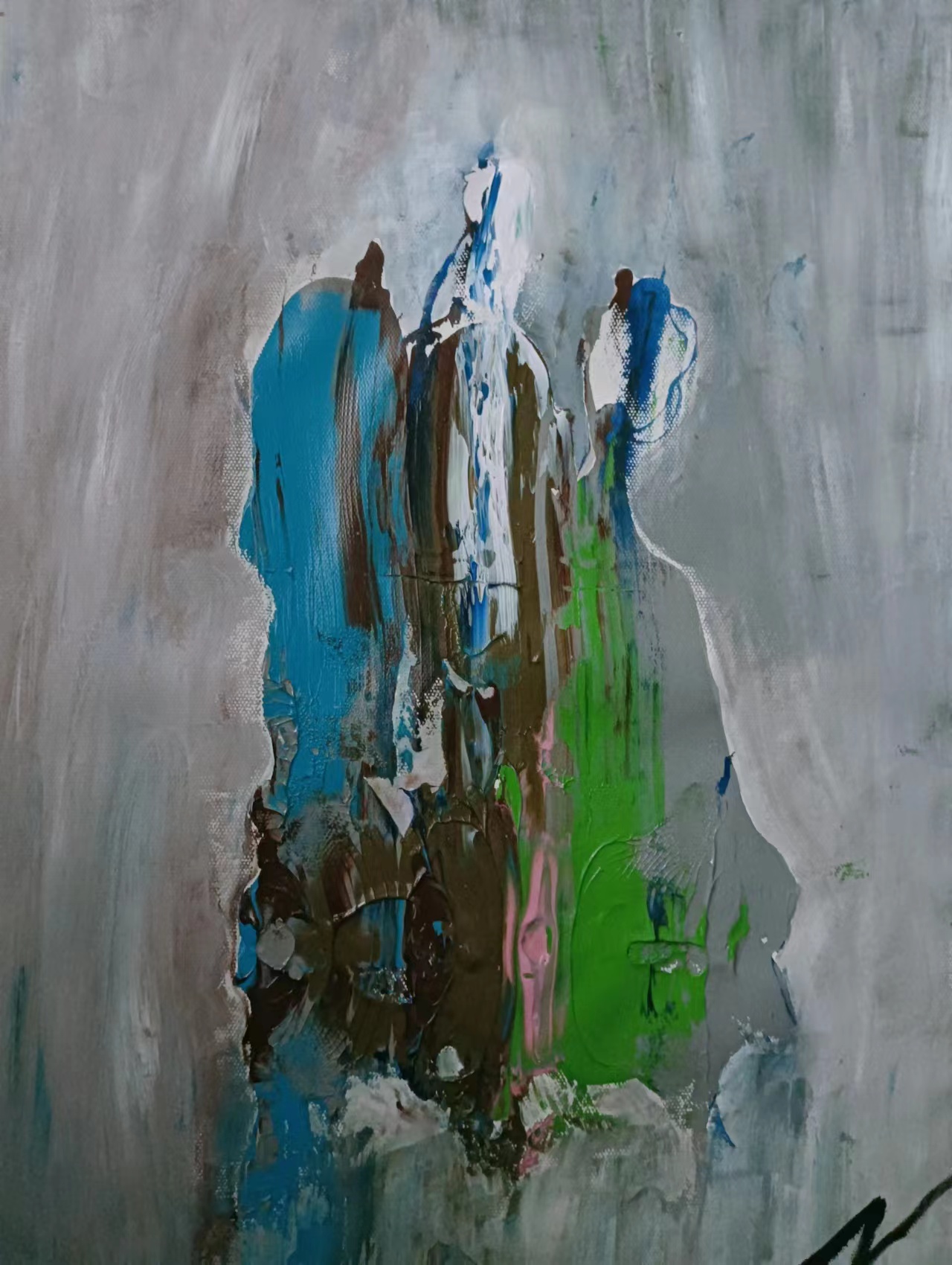 15、53x75cm紙本丙烯《背影》