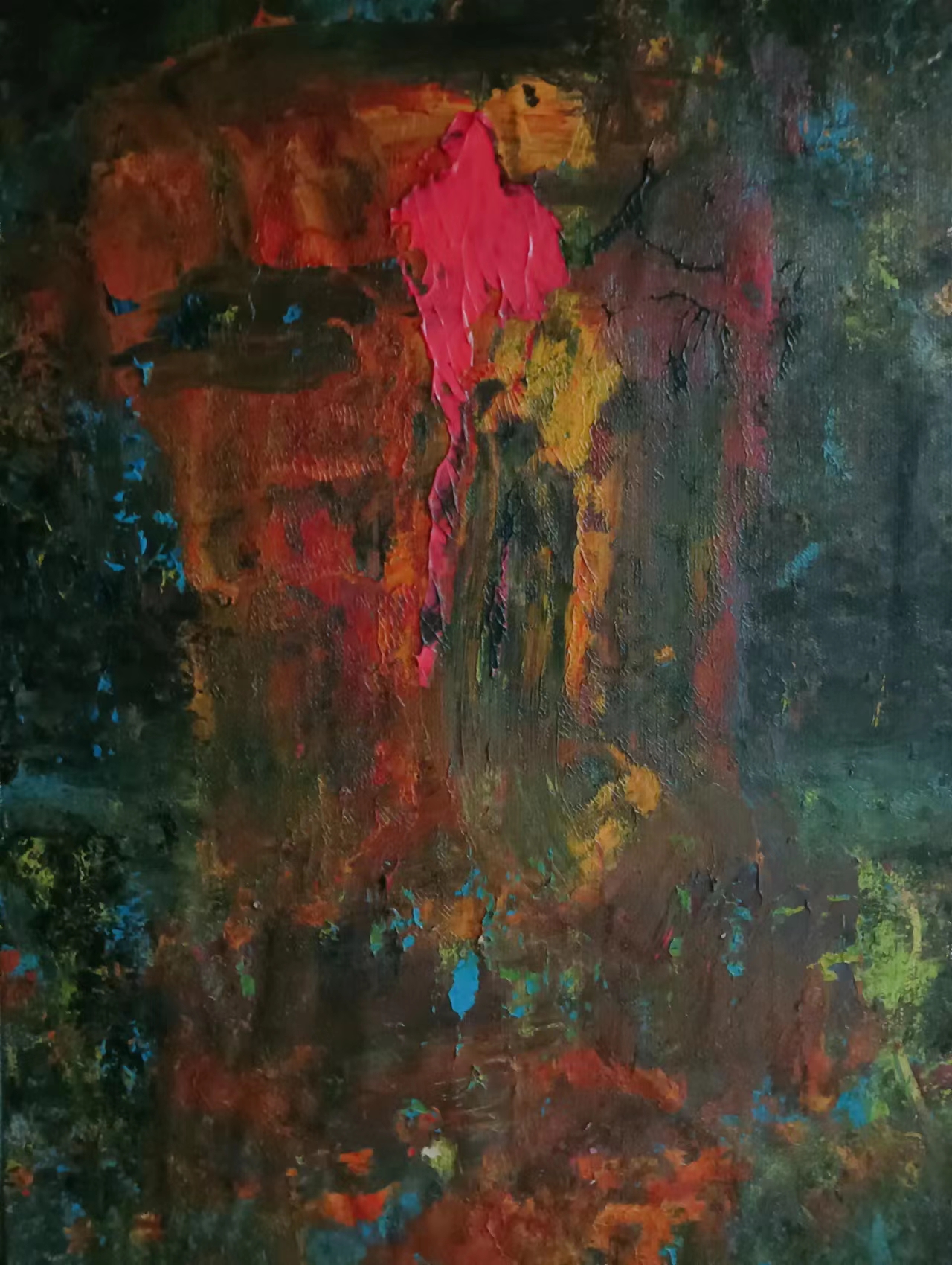 18、38x53cm紙本丙烯《無(wú)題》