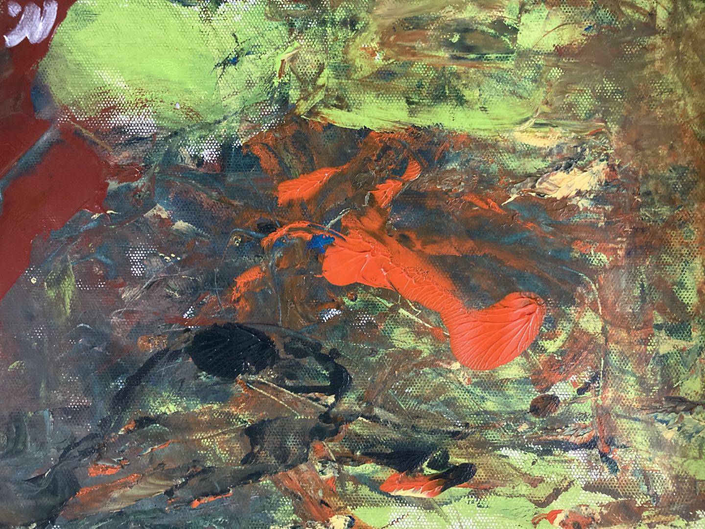 1、 56x38紙本丙烯《隨》