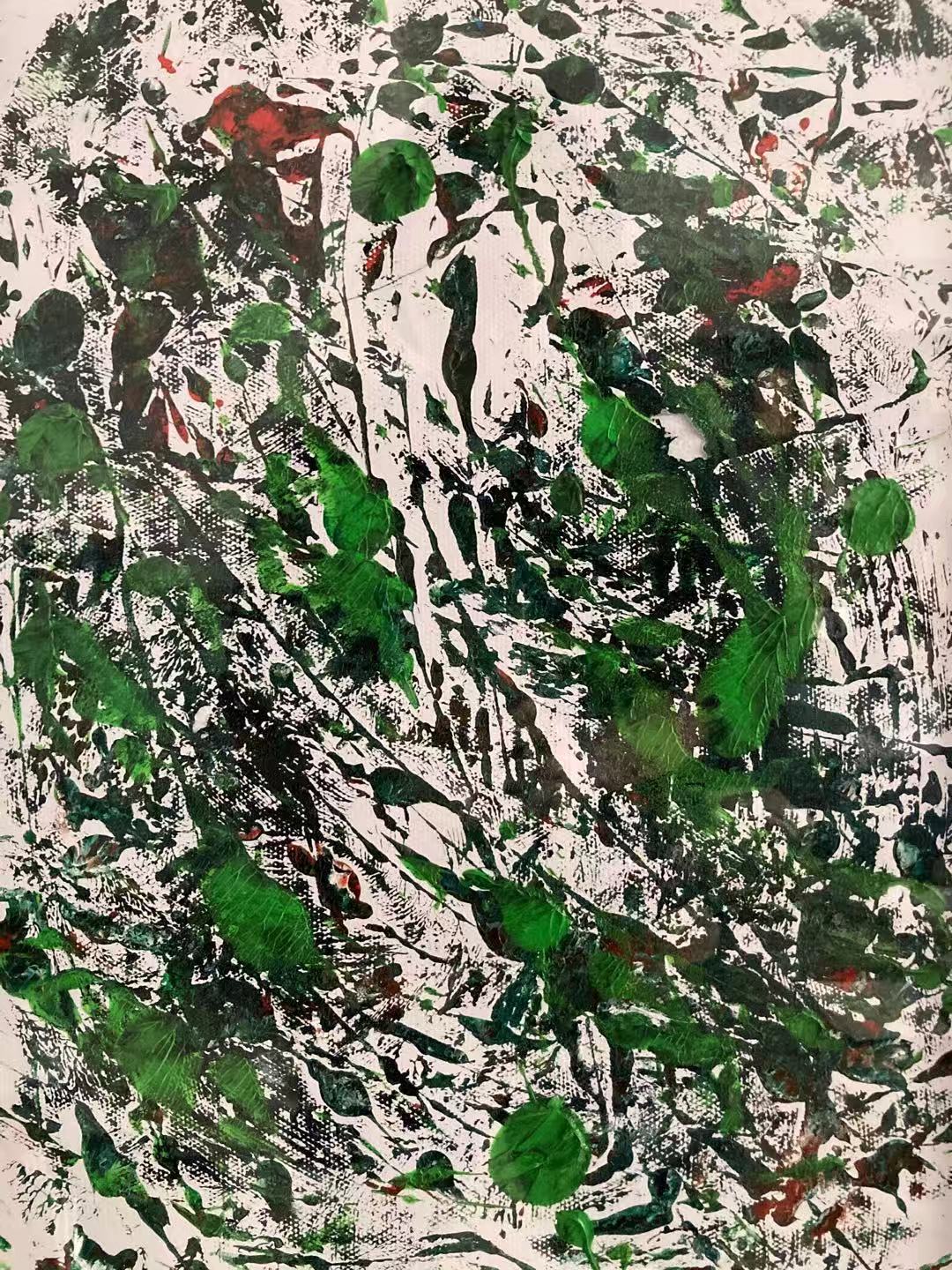 9、38x56cm紙本丙烯《第七次站立》