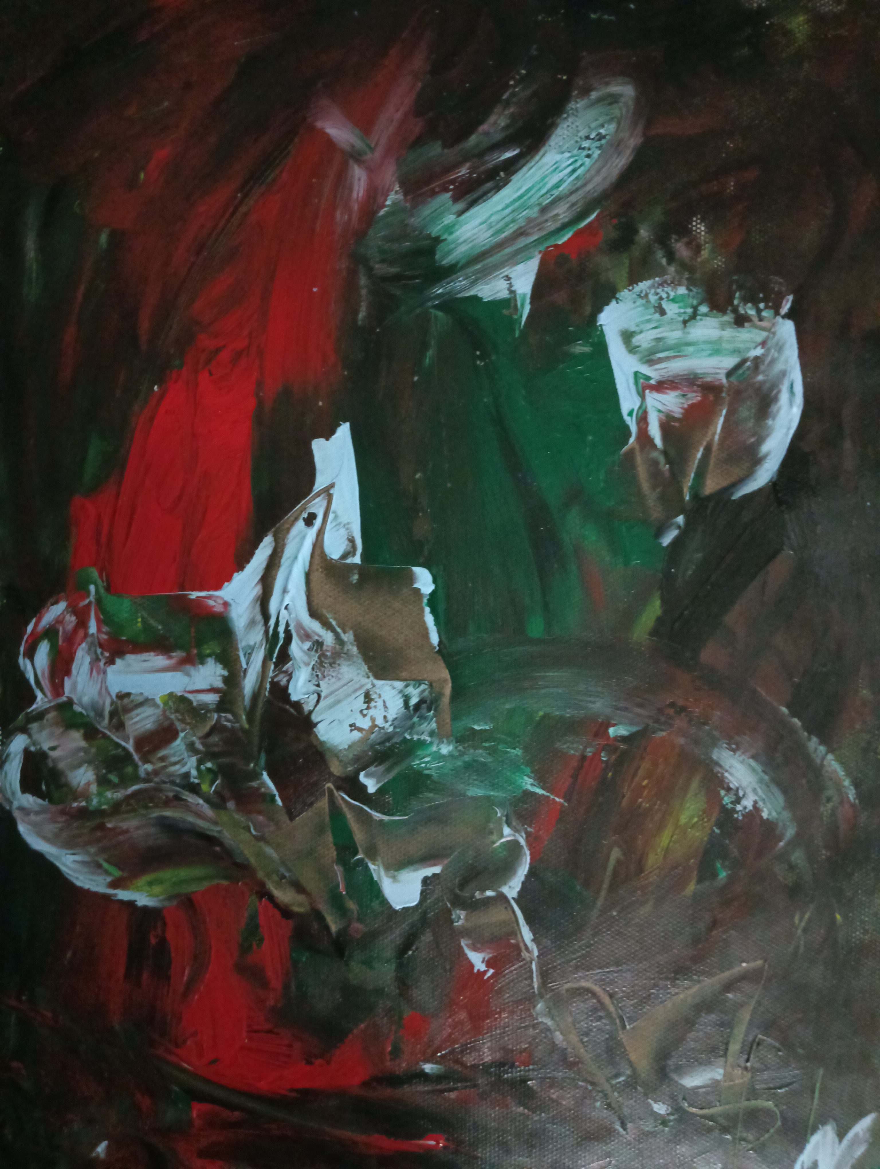 38x53cm紙本丙烯《祈》