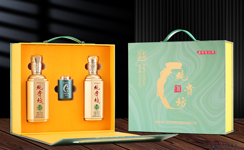 酒盒+酒瓶-綠色