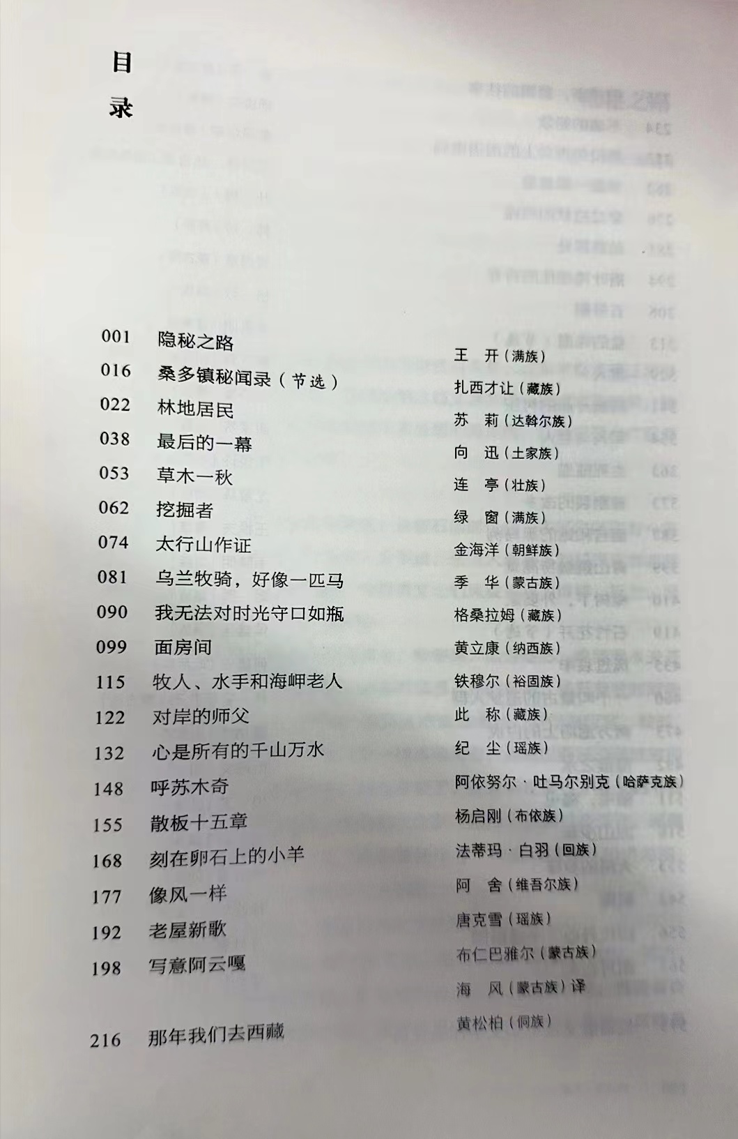 散文詩組章《散板十五章》（原載《民族文學(xué)》雜志2019年第2期)入選《〈民族文學(xué)〉精品選（2018—2022）（散文?紀(jì)實卷）（作家出版社2024年6月第1版）。