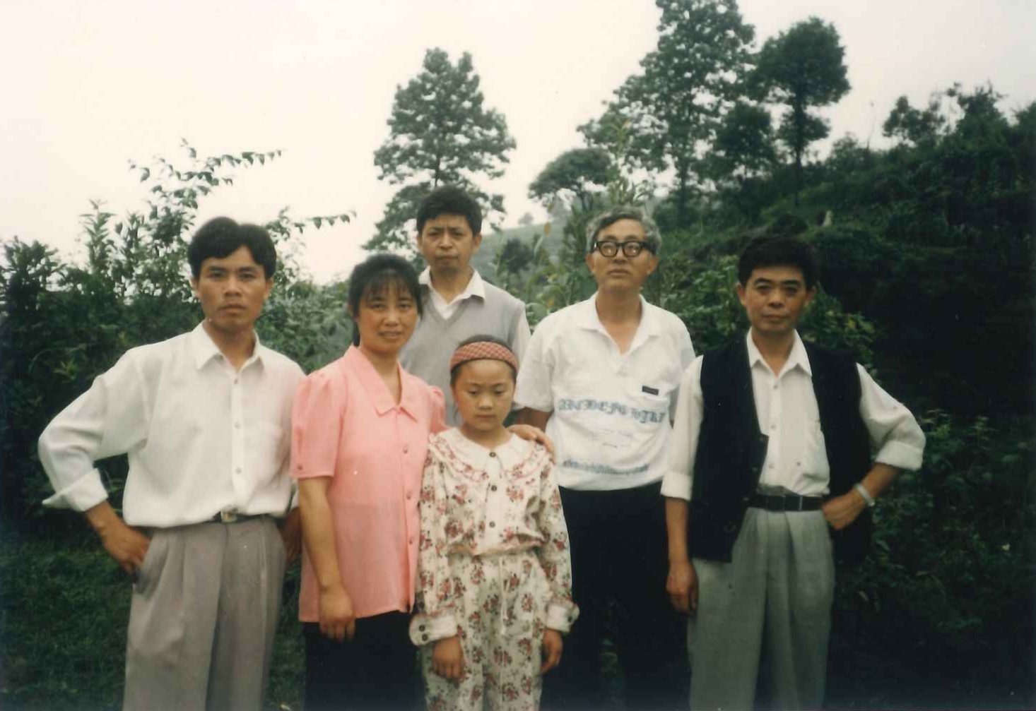 1990年代，與劉映春老師（右二）張承明、陸霖廣（已逝）等文友。
